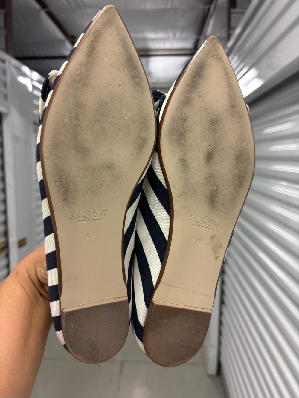 J. Crew Viv Bow Flats. Size 9.5. Like New. - Picture 2 of 3